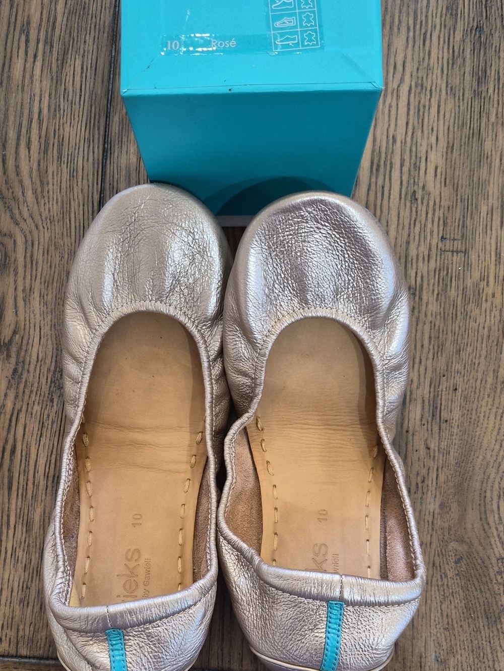 Tieks Rose' Leather Ballet Flats Size 10